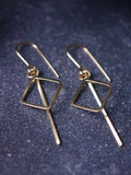 9ct-gold-square-bar-drop-dangly-earrings-hooks