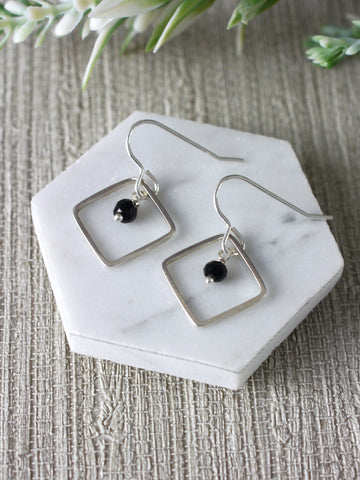 black-crystal-diamond-square-dangly-silver-earrings