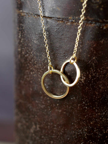9ct-gold-circle-linked-simple-chain-handmade-necklace-double-linked