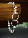 silver-textured-double-link-pretty-silver-bracelet