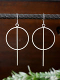 large-circle-geometric-minimal-silver-dangly-earrings