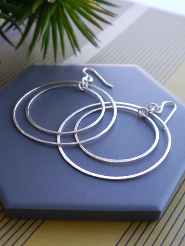 large-double-circle-silver-hook-earrings