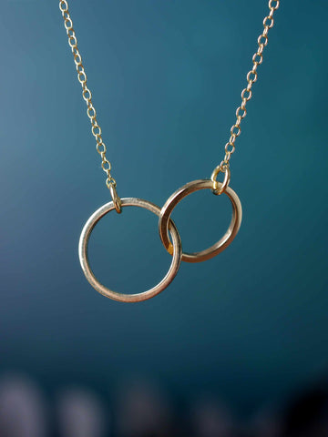 Hope Circle Necklace in Solid 9ct Gold — The Jewel Shop
