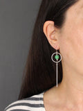 Chinese-turquoise-green-blue-large-circle-bar-drop-hook-earrings