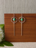 Chinese-turquoise-green-blue-large-circle-bar-drop-hook-earrings