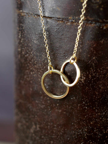 Buy Infinite Double Circle Pendant Necklace，Interlocking Double Rings  Necklace，Mother Daughter Necklace，Friendship Necklace ，Sister Necklace，Family  Necklace for Eternity Online at desertcartINDIA