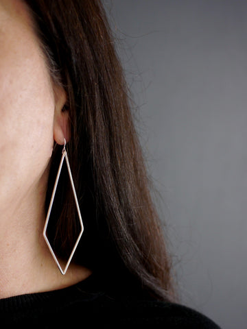 big-large-silver-diamond-shaped-drop-dangly-hook-statement-earrings