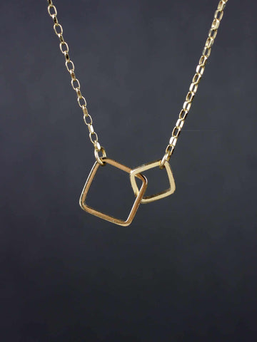 9ct-gold-square-linked-simple-chain-handmade-necklace