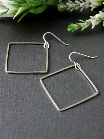 large-square-lightweight-silver-dangly-earrings