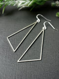 large-triangular-silver-earrings