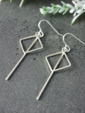 long-square-bar-drop-silver-geometric-hook-earrings